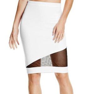 G by Guess Evaleen Asymmetrical Midi Skirt - Medium